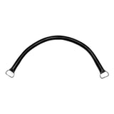 18" Black, Purse Handle with Brass Hardware, Leather