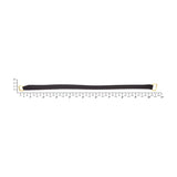 18" Brown, Purse Handle with Brass Hardware, Leather