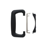 Ohio Travel Bag Handles 3 3/4" Black, Post Style Handle with Mounting Plate, Plastic, #L-1166 L-1166
