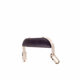 Ohio Travel Bag Handles 4 1/2" Black, Handle with Nickel Hardware, Plastic/Steel, #L-157-BLK-NP L-157-BLK-NP