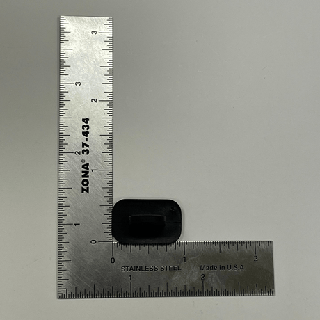 Ohio Travel Bag Handles 4" Black, Post Style Handle, Plastic, #L-3822 L-3822