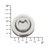 1 1/2" Nickel, Swing Turn Lock, Zinc Alloy