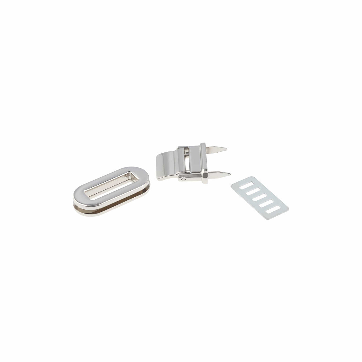 Ohio Travel Bag Locks & Closures 1 1/2" Shiny Nickel, Drop Lock, Zinc Alloy, #P-2616-NIC P-2616-NIC