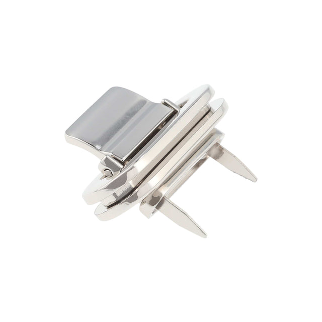 Ohio Travel Bag Locks & Closures 1 1/2" Shiny Nickel, Drop Lock, Zinc Alloy, #P-2616-NIC P-2616-NIC