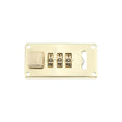 Ohio Travel Bag Locks & Closures 1 1/4" Shiny Brass, Combination Lock, Steel, #L-1416-BRS L-1416-BRS