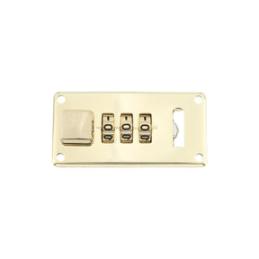 Ohio Travel Bag Locks & Closures 1 1/4" Shiny Brass, Combination Lock, Steel, #L-1416-BRS L-1416-BRS
