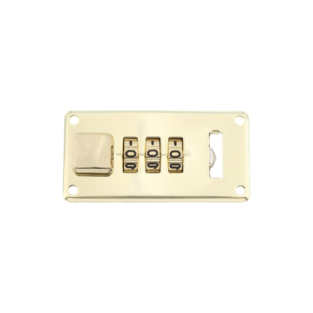 Ohio Travel Bag Locks & Closures 1 1/4" Shiny Brass, Combination Lock, Steel, #L-1416-BRS L-1416-BRS