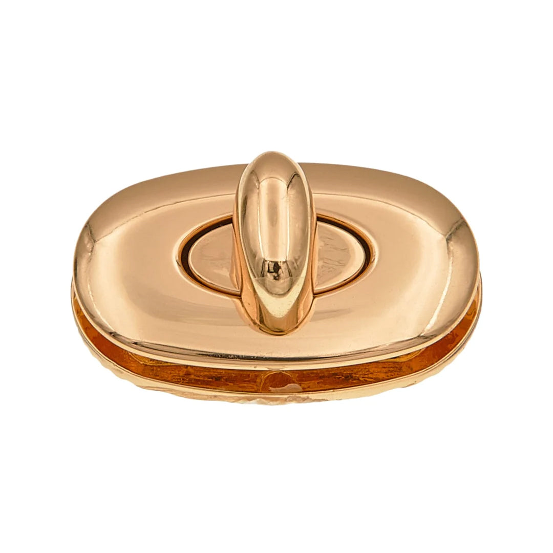1 1/4" Shiny Gold, Turn Lock, Zinc Alloy