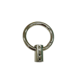 Ohio Travel Bag Locks & Closures 1 1/4" Shiny Nickel, Gate Ring with Strap End, Zinc Alloy, #P-3145-NIC P-3145-NIC