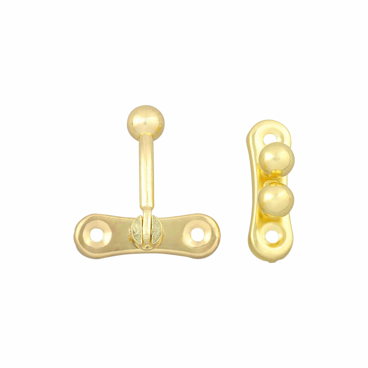 Ohio Travel Bag Locks & Closures 1 5/16" Brass, Swing Clasp 3-Ball, Steel, #P-2437-BP P-2437-BP