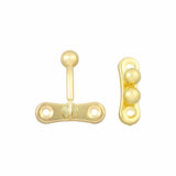 Ohio Travel Bag Locks & Closures 1 5/16" Brass, Swing Clasp 3-Ball, Steel, #P-2437-BP P-2437-BP