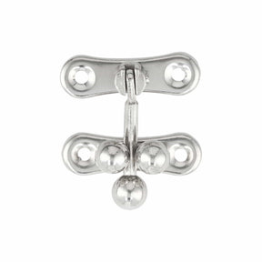 Ohio Travel Bag Locks & Closures 1 5/16" Nickel, Small 3-Ball Catch, Steel, #P-2437-NP P-2437-NP