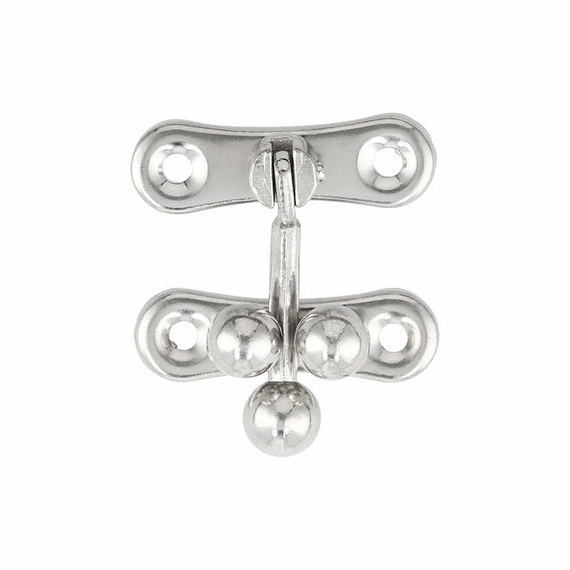Ohio Travel Bag Locks & Closures 1 5/16" Nickel, Small 3-Ball Catch, Steel, #P-2437-NP P-2437-NP