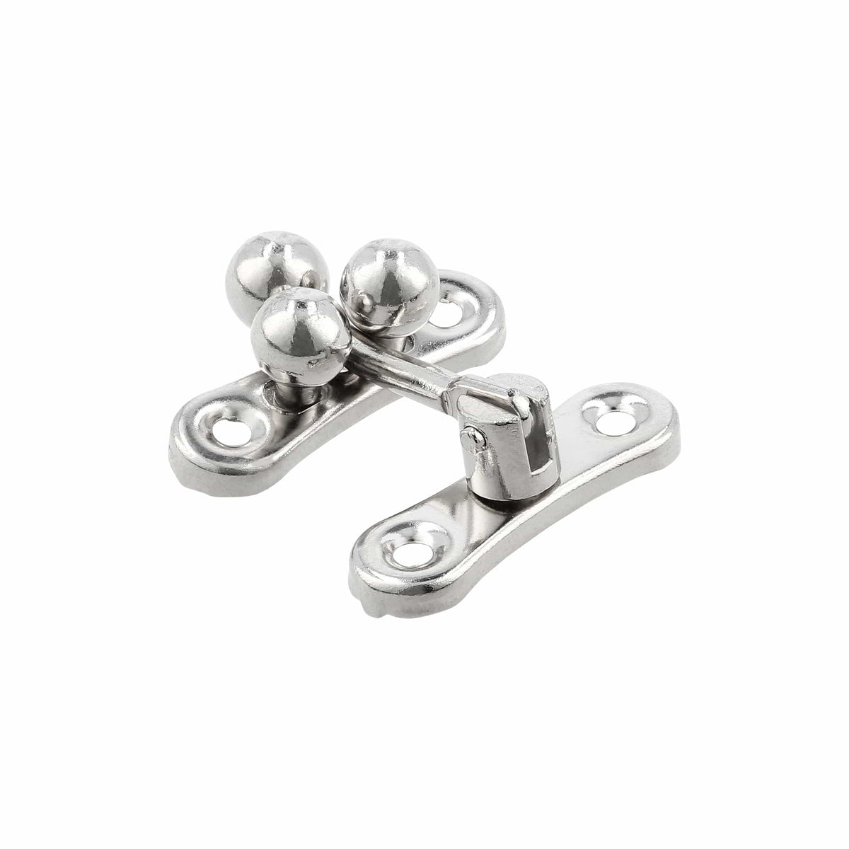 Ohio Travel Bag Locks & Closures 1 5/16" Nickel, Small 3-Ball Catch, Steel, #P-2437-NP P-2437-NP