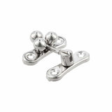 Ohio Travel Bag Locks & Closures 1 5/16" Nickel, Small 3-Ball Catch, Steel, #P-2437-NP P-2437-NP