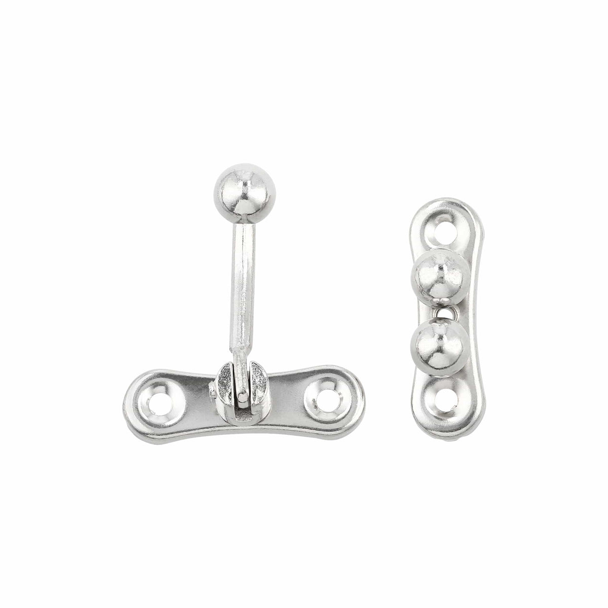 Ohio Travel Bag Locks & Closures 1 5/16" Nickel, Small 3-Ball Catch, Steel, #P-2437-NP P-2437-NP