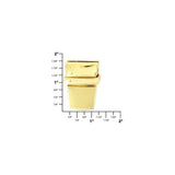 1" Shiny Gold, Tuck Catch, Zinc Alloy