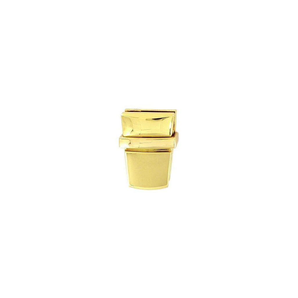 1" Shiny Gold, Tuck Catch, Zinc Alloy