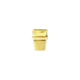 1" Shiny Gold, Tuck Catch, Zinc Alloy