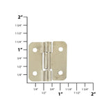 Ohio Travel Bag Locks & Closures 1" Nickel, Lift-a-Part Hinge, Steel, #L-842-NP L-842-NP