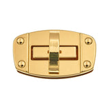 2" Shiny Gold, Turn Lock, Zinc Alloy
