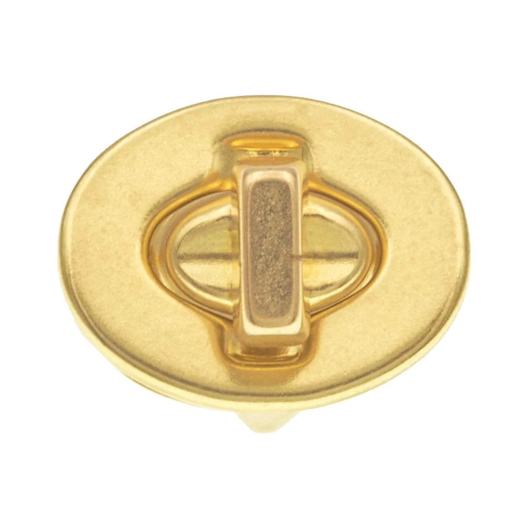 5/8” Turn Lock, Brass Plated Over Solid Brass