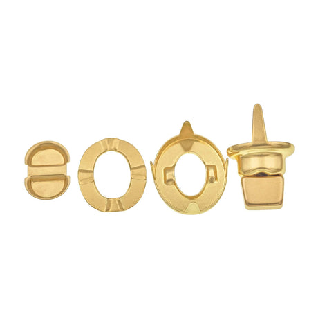 5/8” Turn Lock, Brass Plated Over Solid Brass