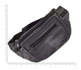 Ohio Travel Bag Novelty & Gift 11" Black, Fanny Pack, Sheep Leather, #M-1671 M-1671