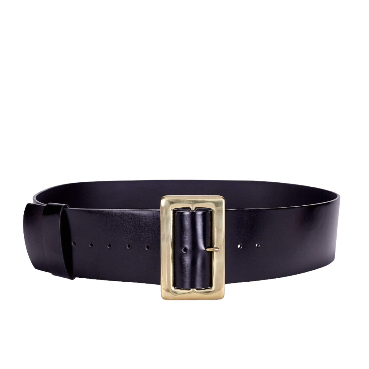 Ohio Travel Bag Novelty & Gift 68" Black, Santa Belt with 3-1/2" Polished Solid Brass Buckle, Leather, #M-1692 M-1692