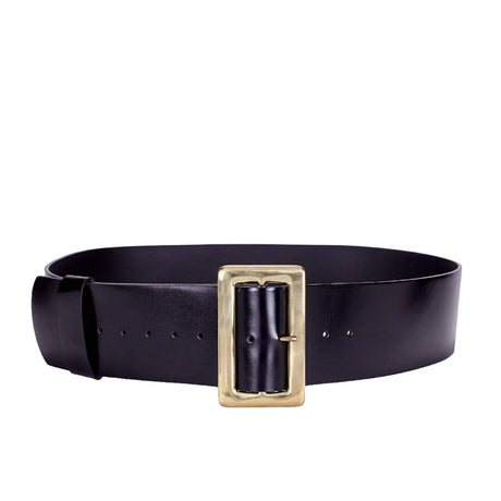 Ohio Travel Bag Novelty & Gift 68" Black, Santa Belt with 3-1/2" Polished Solid Brass Buckle, Leather, #M-1692 M-1692