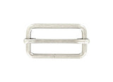 Ohio Travel Bag Rings & Slides 1 1/2" Antique Silver, Strap Slide, Steel, #C-1662-ANTS C-1662-ANTS
