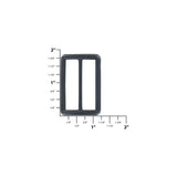 1 1/2" Black, Cast Concave Slide, Zinc Alloy
