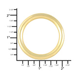 Ohio Travel Bag Rings & Slides 1 1/2" Gold, Cast Round Ring, Zinc Alloy, #P-2772-GOLD P-2772-GOLD
