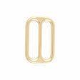 Ohio Travel Bag Rings & Slides 1 1/2" Gold, Double Loop Slide, Zinc Alloy, #P-2810-GOLD P-2810-GOLD