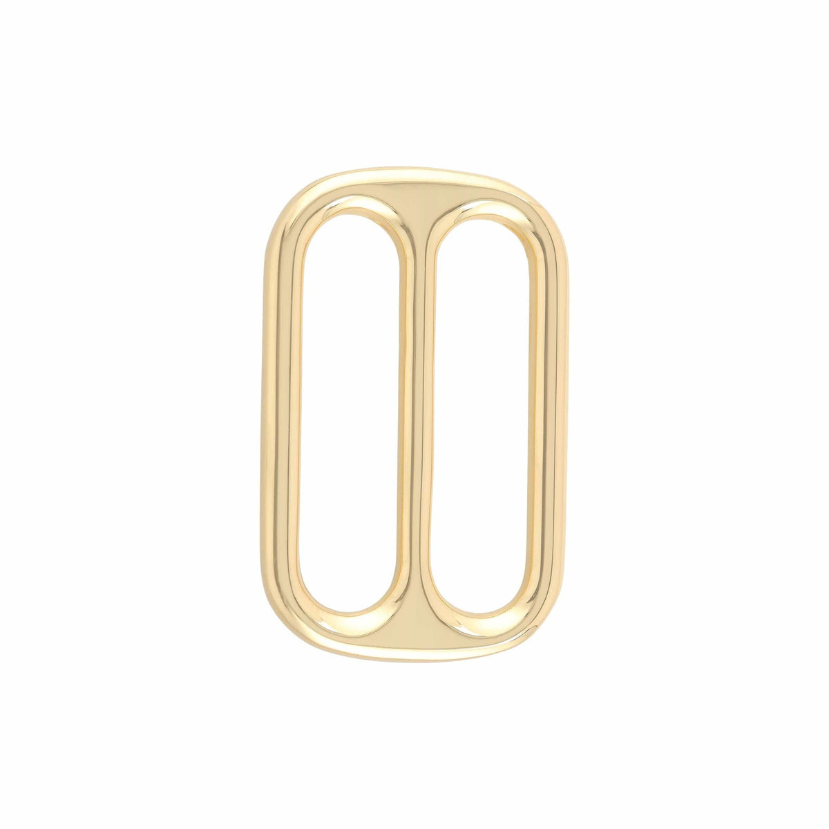 Ohio Travel Bag Rings & Slides 1 1/2" Gold, Double Loop Slide, Zinc Alloy, #P-2810-GOLD P-2810-GOLD