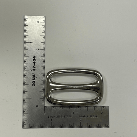 Ohio Travel Bag Rings & Slides 1 1/2" Nickel, Cast Slide Ring, Zinc Alloy, #C-2046-NIC C-2046-NIC