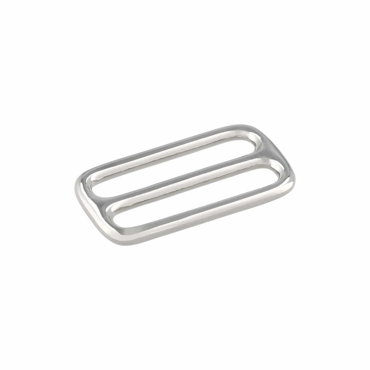 Ohio Travel Bag Rings & Slides 1 1/2" Nickel, Cast Triglide, Solid Brass, #P-2248-SBN P-2248-SBN