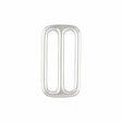 Ohio Travel Bag Rings & Slides 1 1/2" Nickel, Cast Triglide, Solid Brass, #P-2248-SBN P-2248-SBN