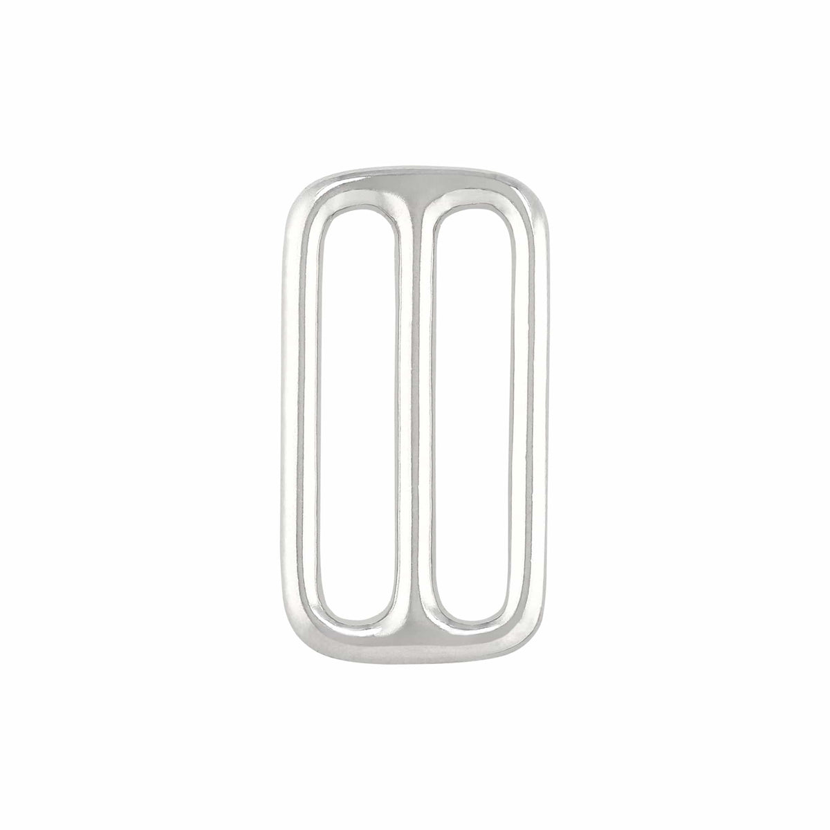 Ohio Travel Bag Rings & Slides 1 1/2" Nickel, Cast Triglide, Solid Brass, #P-2248-SBN P-2248-SBN