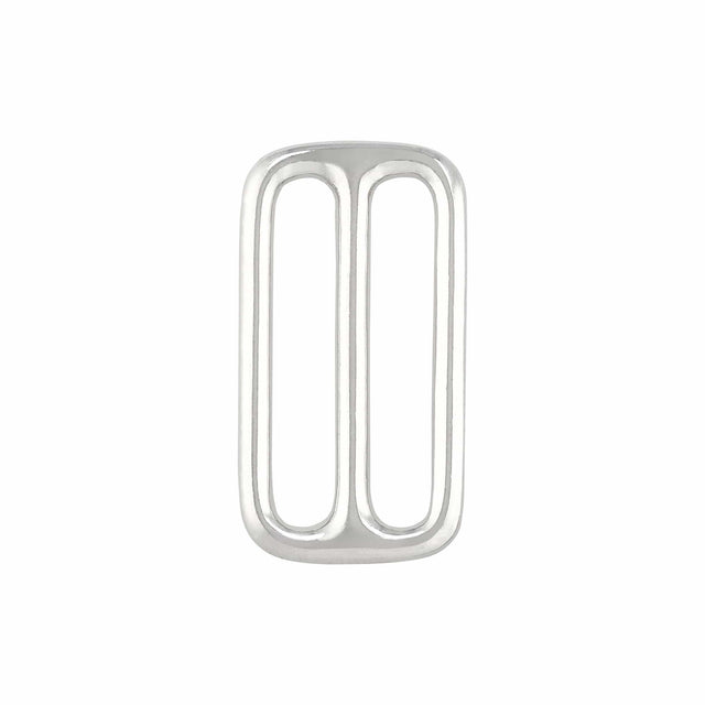 Ohio Travel Bag Rings & Slides 1 1/2" Nickel, Cast Triglide, Solid Brass, #P-2248-SBN P-2248-SBN