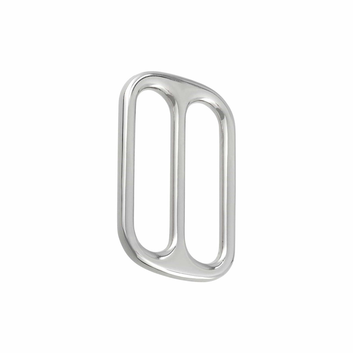 Ohio Travel Bag Rings & Slides 1 1/2" Nickel, Double Loop Slide, Zinc Alloy, #P-2810-NIC P-2810-NIC