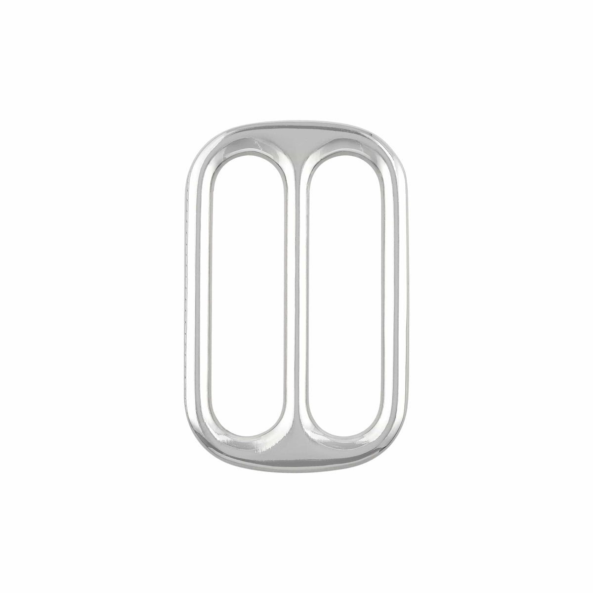 Ohio Travel Bag Rings & Slides 1 1/2" Nickel, Double Loop Slide, Zinc Alloy, #P-2810-NIC P-2810-NIC