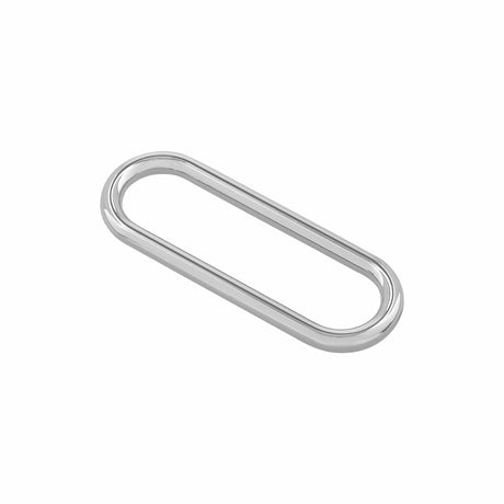 Ohio Travel Bag Rings & Slides 1 1/2" Shiny Nickel, Oval Ring, Zinc Alloy-PK5, #P-3036-NIC P-3036-NIC