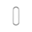 Ohio Travel Bag Rings & Slides 1 1/2" Shiny Nickel, Oval Ring, Zinc Alloy-PK5, #P-3036-NIC P-3036-NIC