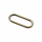 Ohio Travel Bag Rings & Slides 1 1/4" Antique Brass, Oval Ring, Zinc Alloy-5pk, #P-3037-ANTB P-3037-ANTB