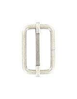 Ohio Travel Bag Rings & Slides 1 1/4" Antique Silver, Strap Slide, Steel, #C-1661-ANTS C-1661-ANTS