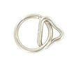 Ohio Travel Bag Rings & Slides 1 1/4" Nickel, Loop & Ring, Steel, #L-2468 L-2468