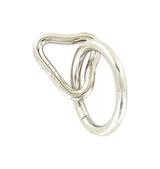 Ohio Travel Bag Rings & Slides 1 1/4" Nickel, Loop & Ring, Steel, #L-2468 L-2468
