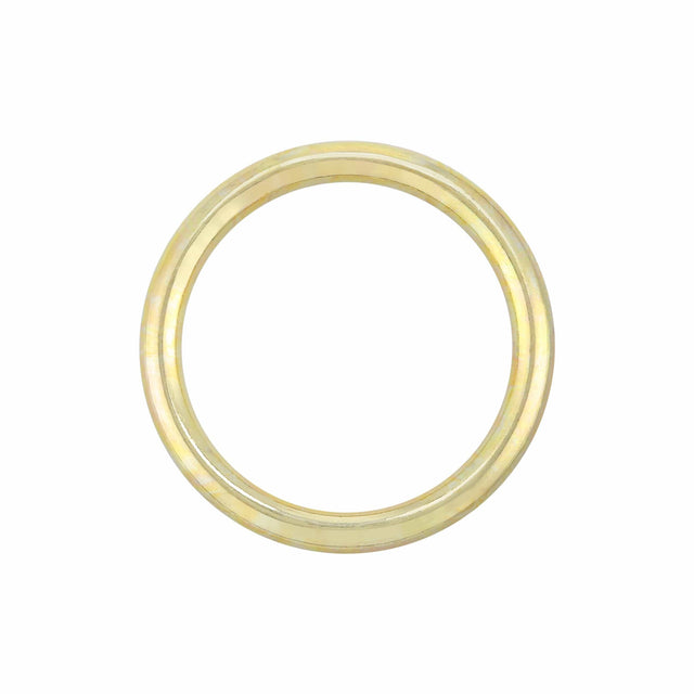Ohio Travel Bag Rings & Slides 1 1/4" Shiny Brass, Solid Round Ring, Zinc Alloy, #A-235-BP A-235-BP