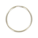 Ohio Travel Bag Rings & Slides 1 1/8" Nickel, Split Key Ring, Steel, #L-199-1-1-8N L-199-1-1-8N